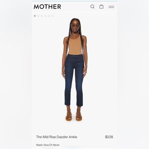 MOTHER - The Mid Rise Dazzler Ankle in Now Or Never